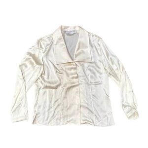 Starington 100% Silk Cream Blouse | Size 4